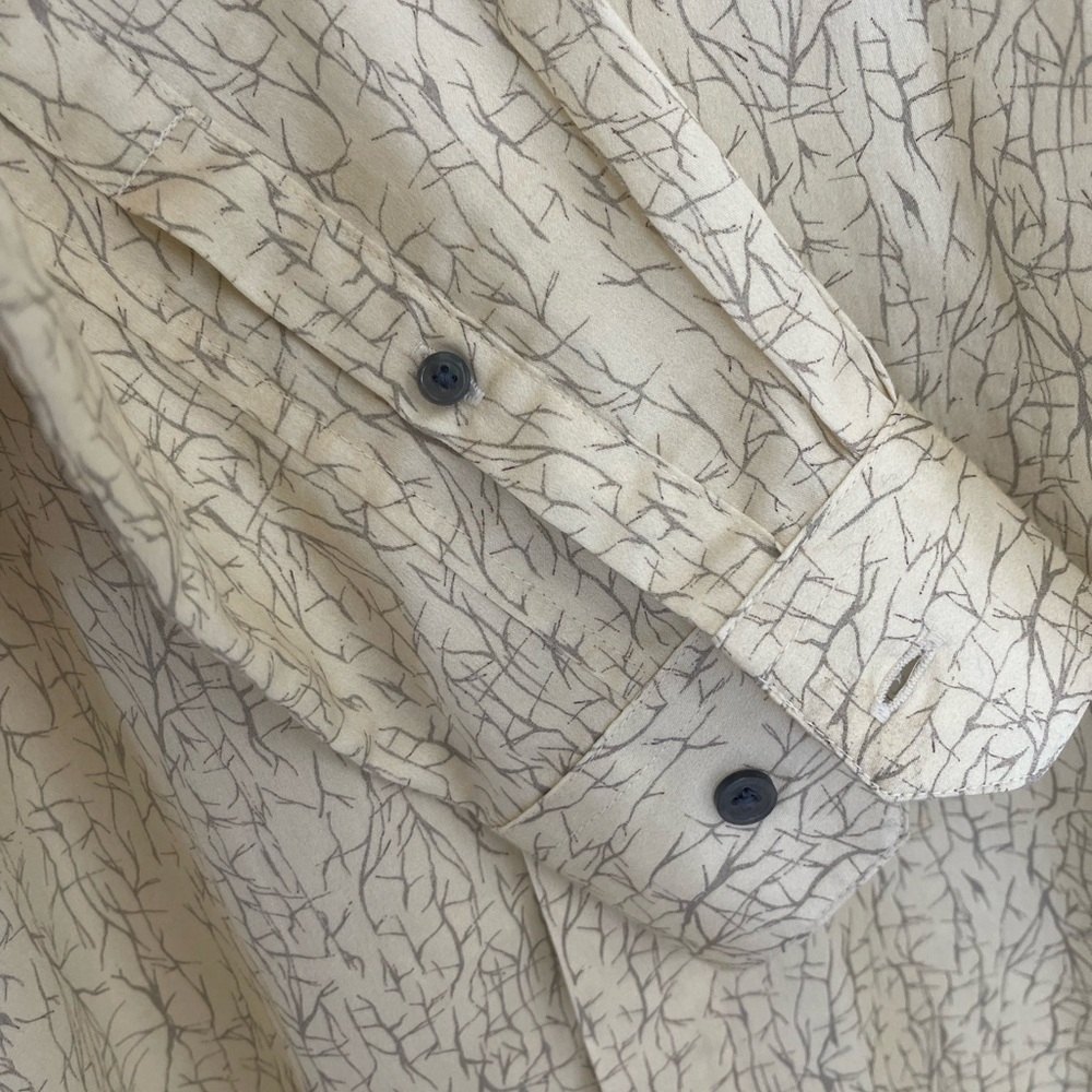 John Varvatos Soft Yellow Patterned Button Down L… - image 5